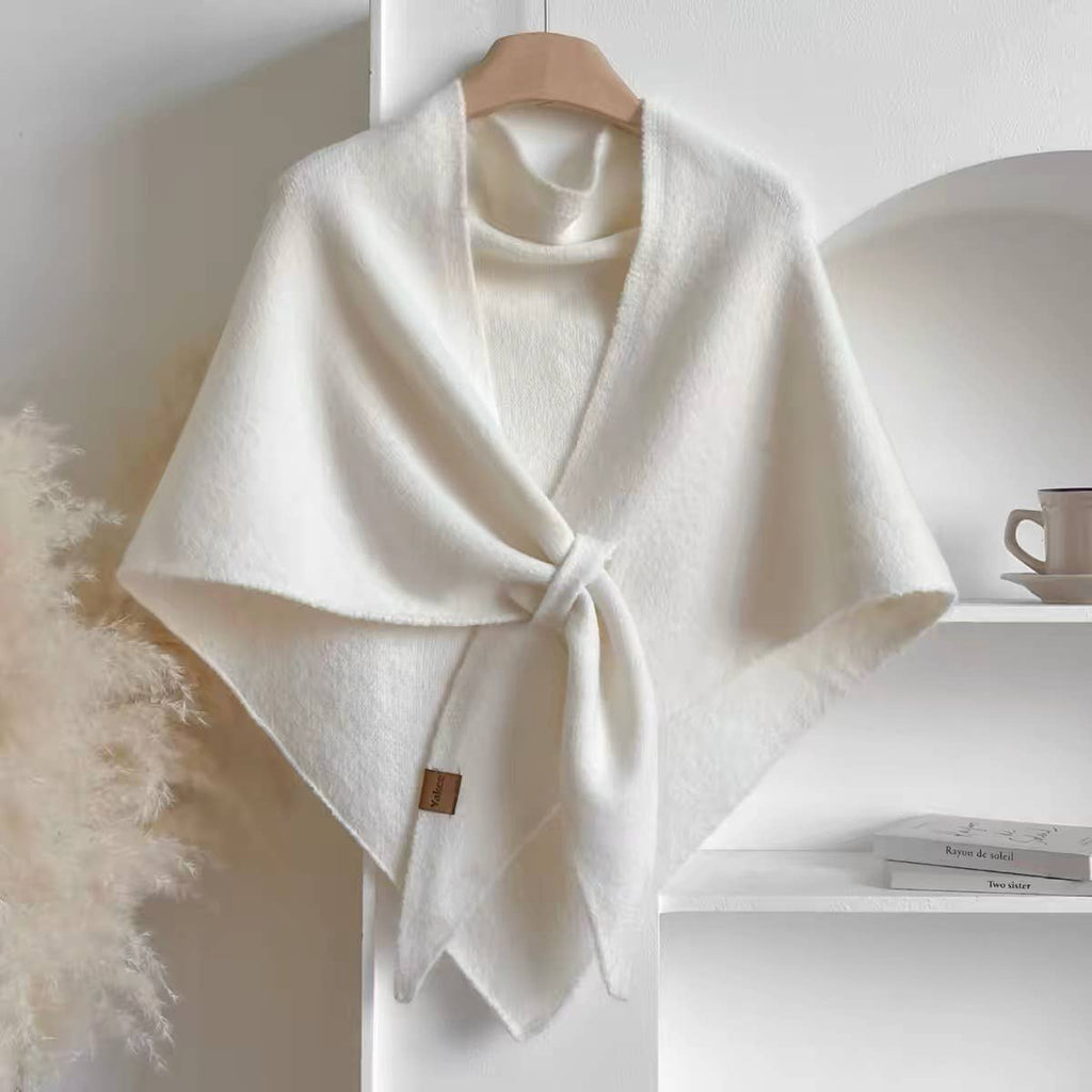 Silrenza Global Inc - Cashmere-Feel Triangle Shawl – Oversized Cozy Wrap Scarf