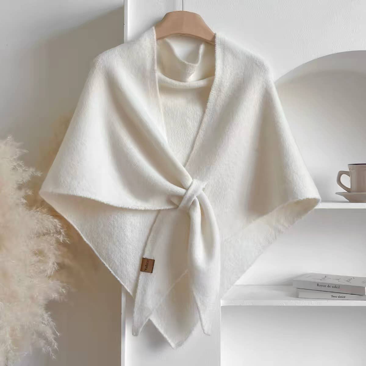 Silrenza Global Inc - Cashmere-Feel Triangle Shawl – Oversized Cozy Wrap Scarf