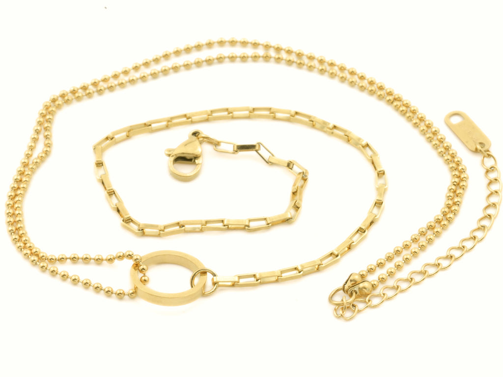 Circle Link Choker - Waterproof Asymmetrical Circle Choker