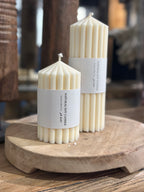 Ribbed Pillar Candles