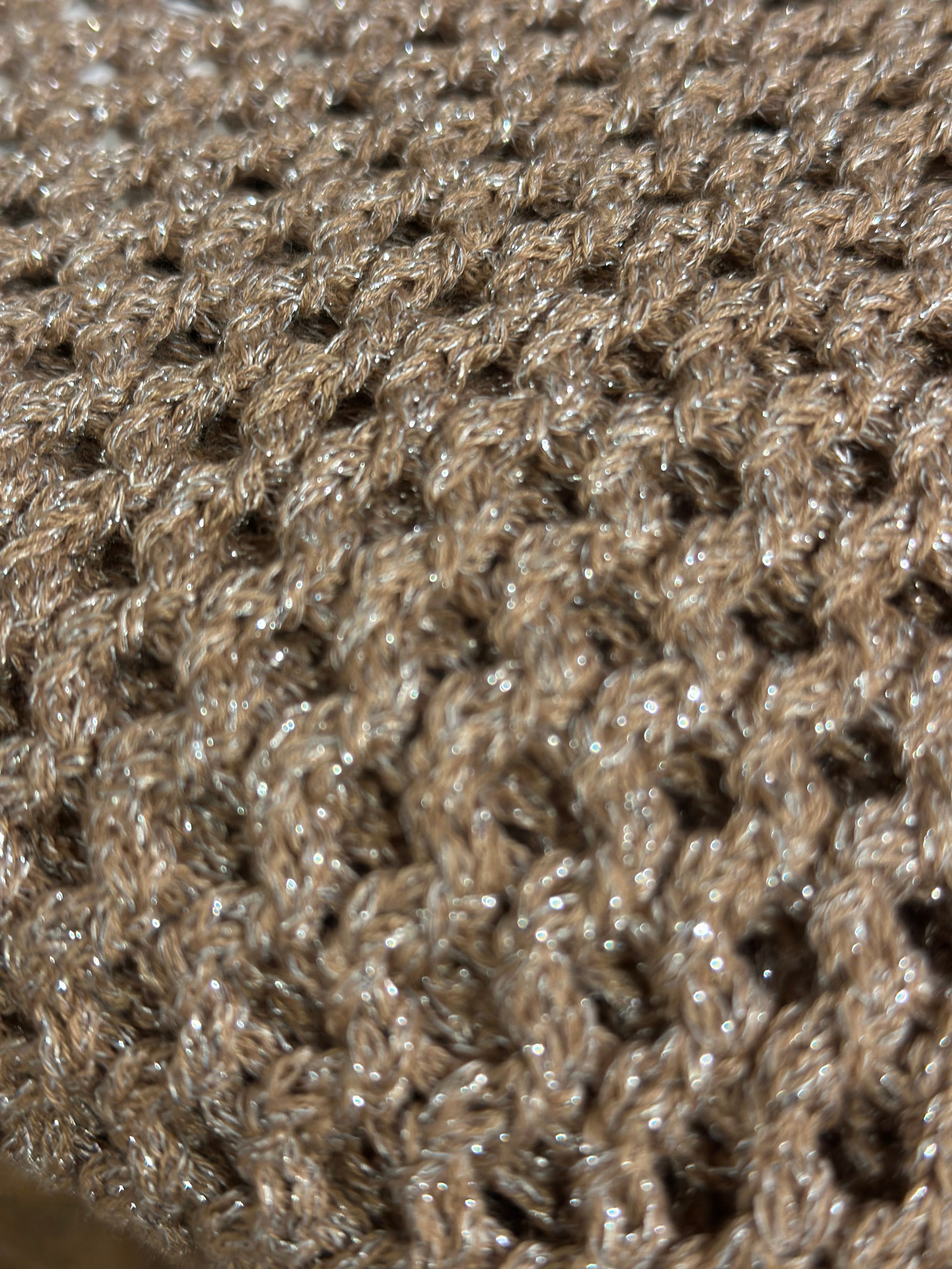 Cala Shimmer Crochet Sweater