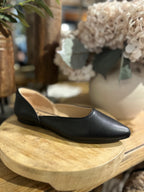 Alexia-05 Pointed Toe Faux Leather Flats