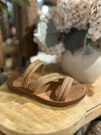 Vegas-02 Braided Wedge Sandal