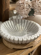 Luxe B Co - Marble Fluted Scalloped Bowls