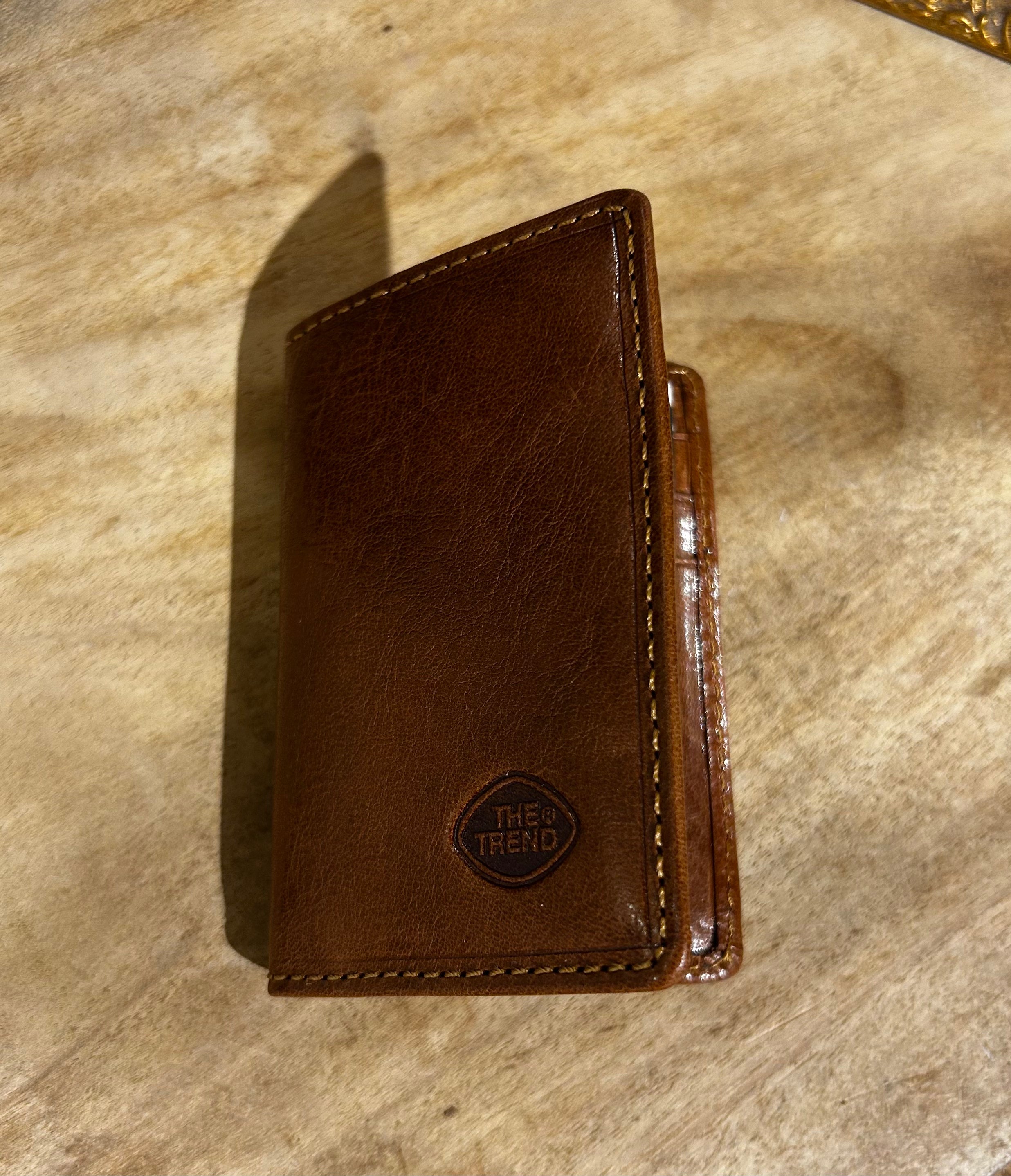 The Trend - Vertical Italian Leather Card Holder