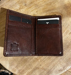 The Trend - Vertical Italian Leather Card Holder
