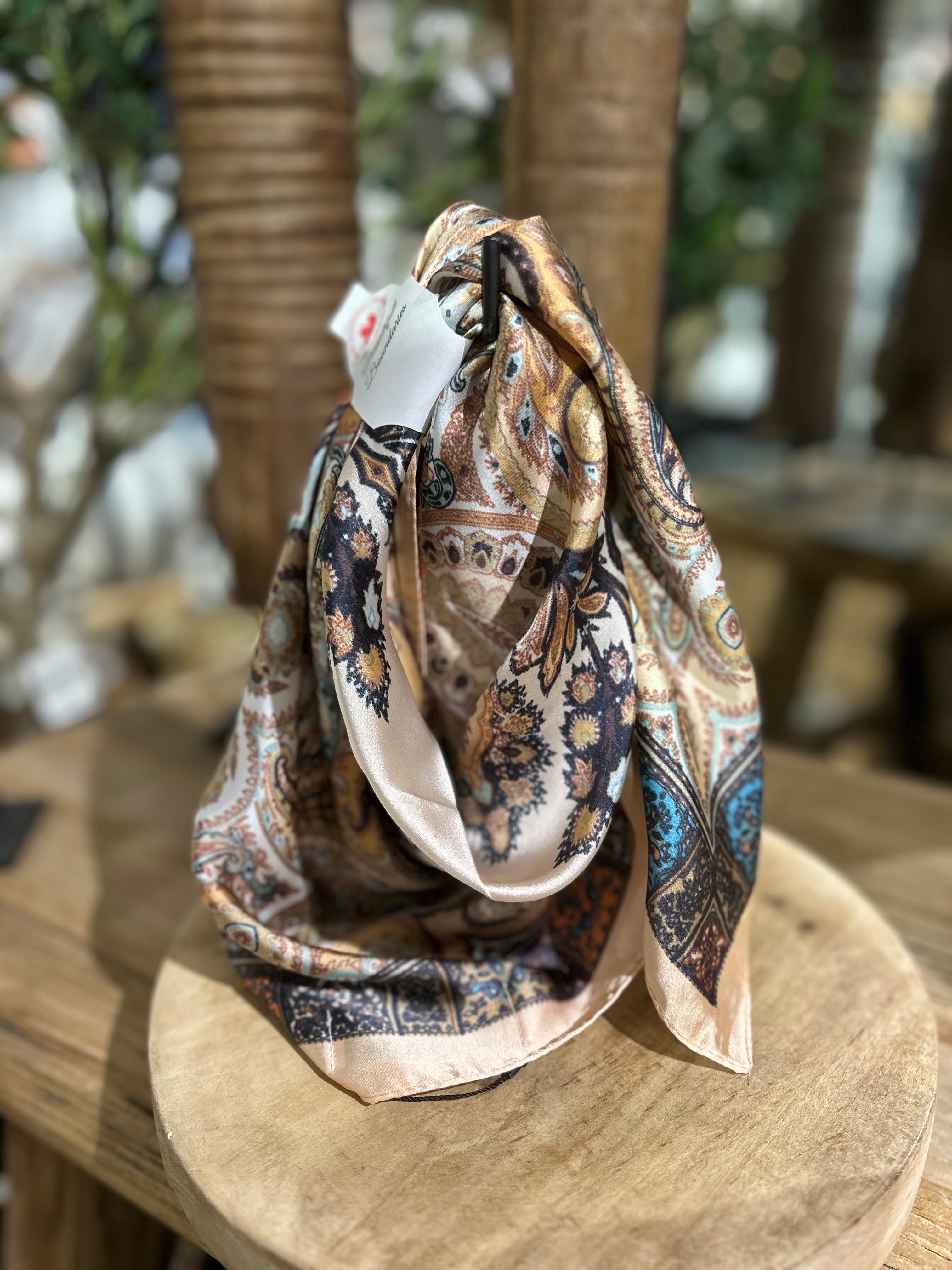 Beautiful Boundaries - Women's Silk-Like Square Scarf