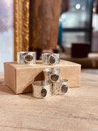 Labradorite Wide Band Ring