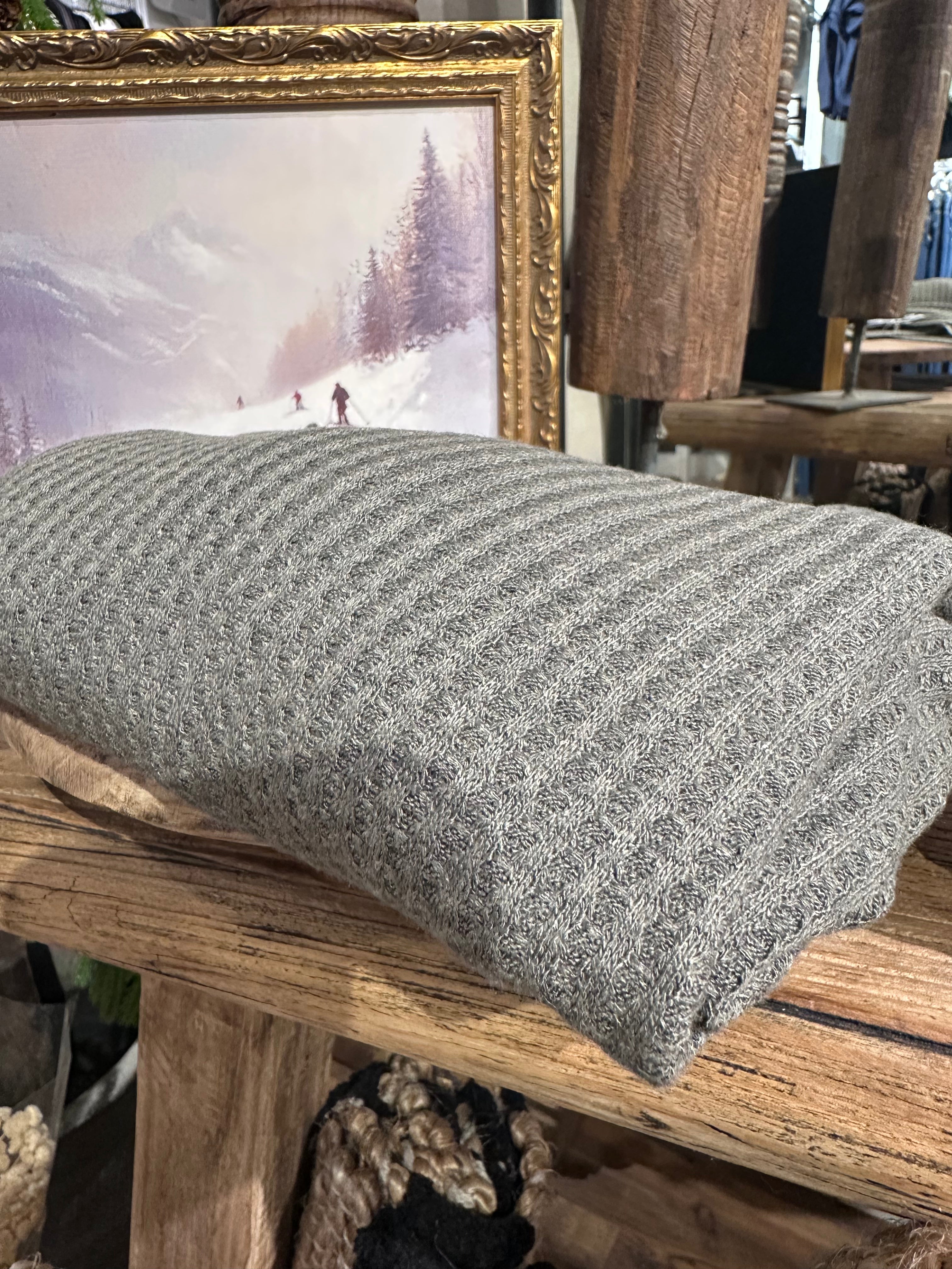 Waffle Hanky Hem Oversized Tee