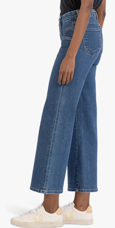 Mid Rise Meg Fab Ab Wide Leg