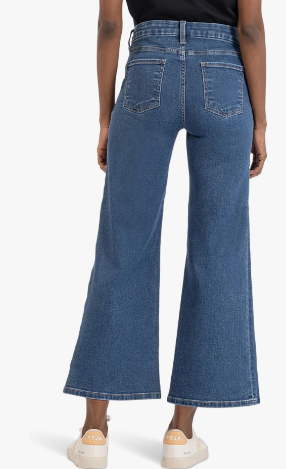 Mid Rise Meg Fab Ab Wide Leg