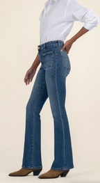 Ana High Rise Flare Braided Pocket