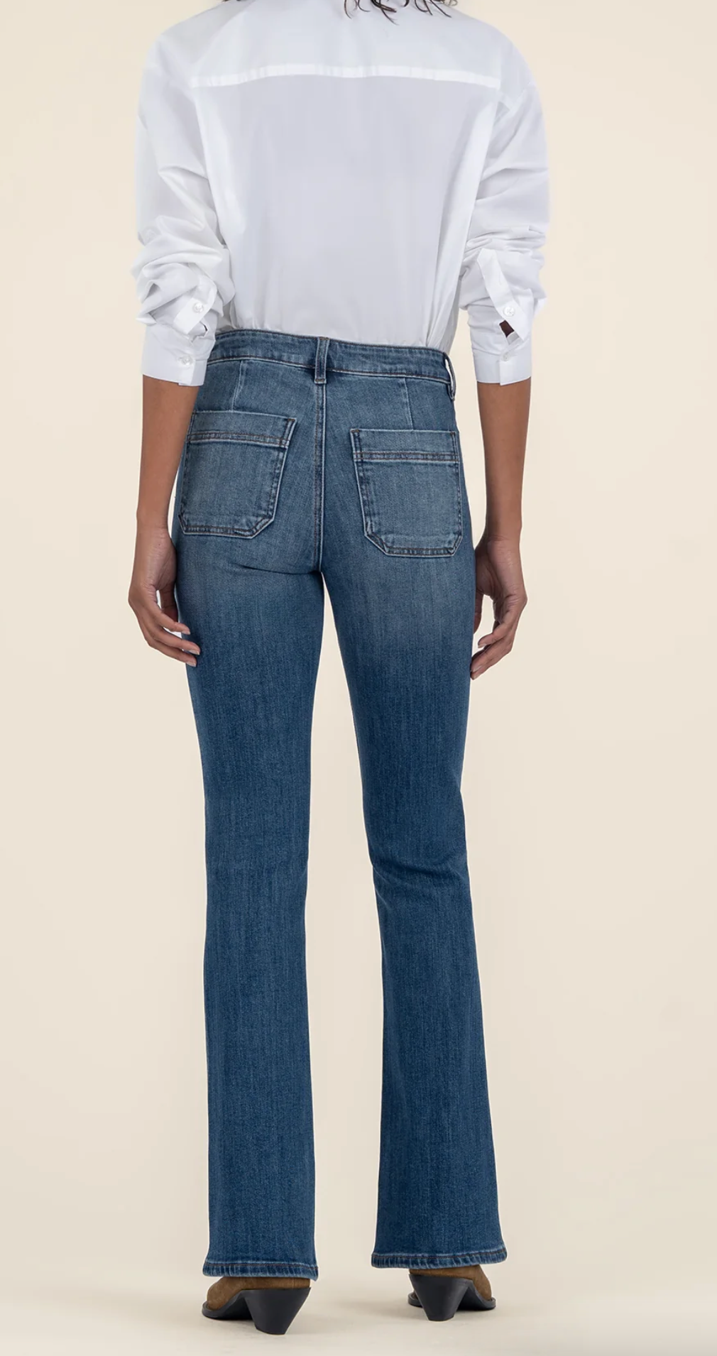 Ana High Rise Flare Braided Pocket