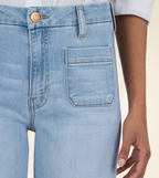 Meg High Rise Wide Leg with Patch Pockets