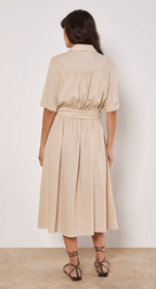 Apricot- Utility Shirt Midi Blend