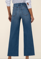 Meg Milestone High Rise Wide Leg Raw Hem