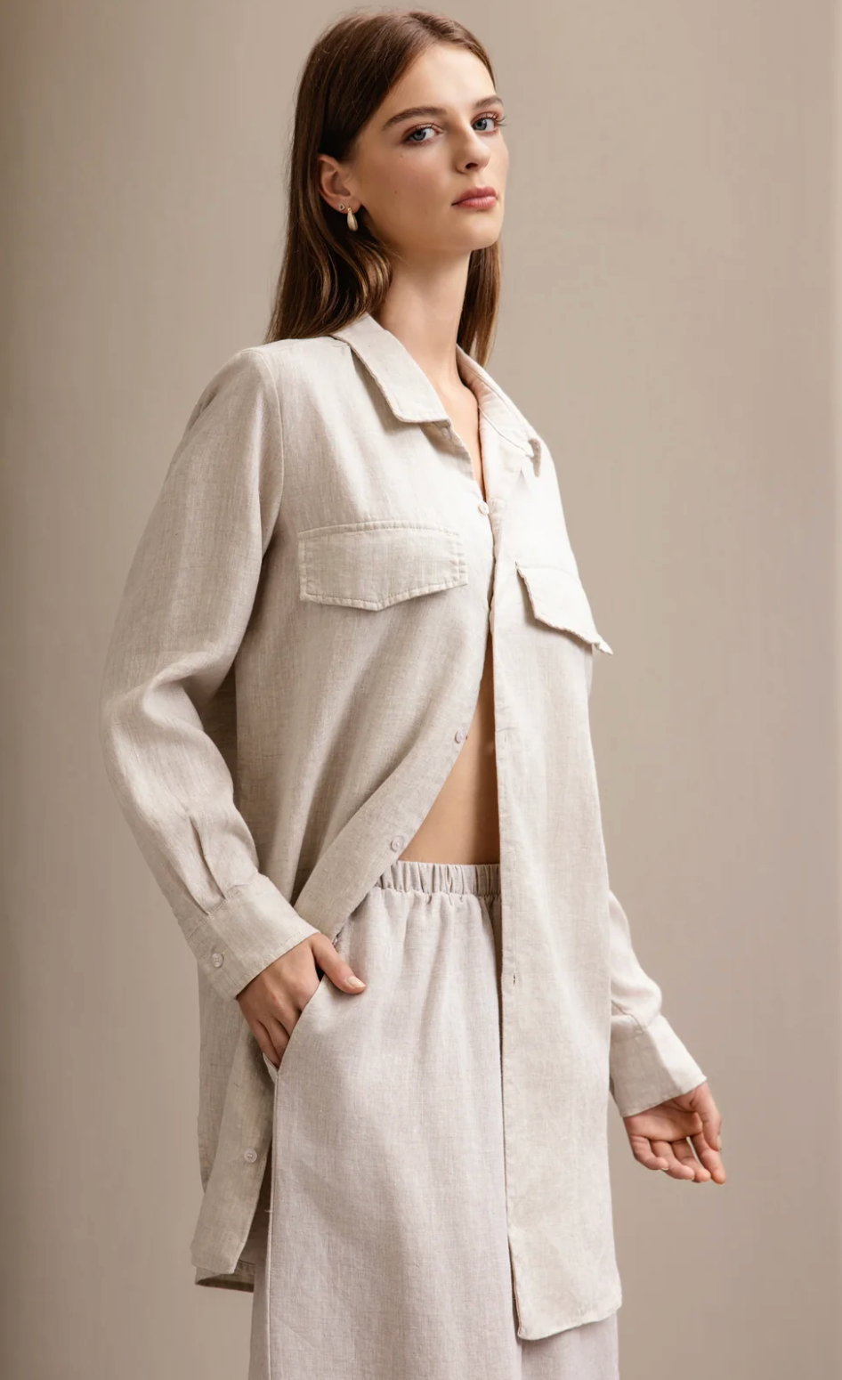 Long Linen Shirt