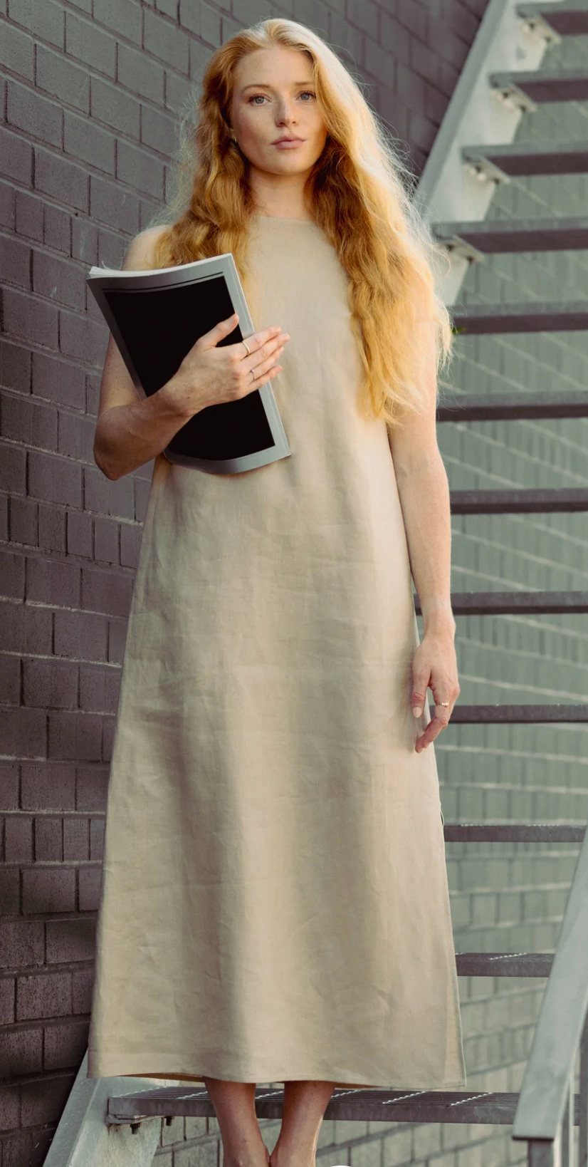 Linen Sleeveless Dress
