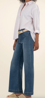Meg HighRise Wide Leg Patch Pockets