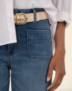 Meg HighRise Wide Leg Patch Pockets
