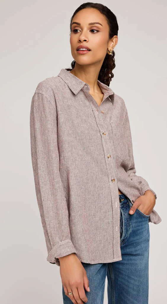 Gentle Fawn- Arabella Striped Button Down Shirt
