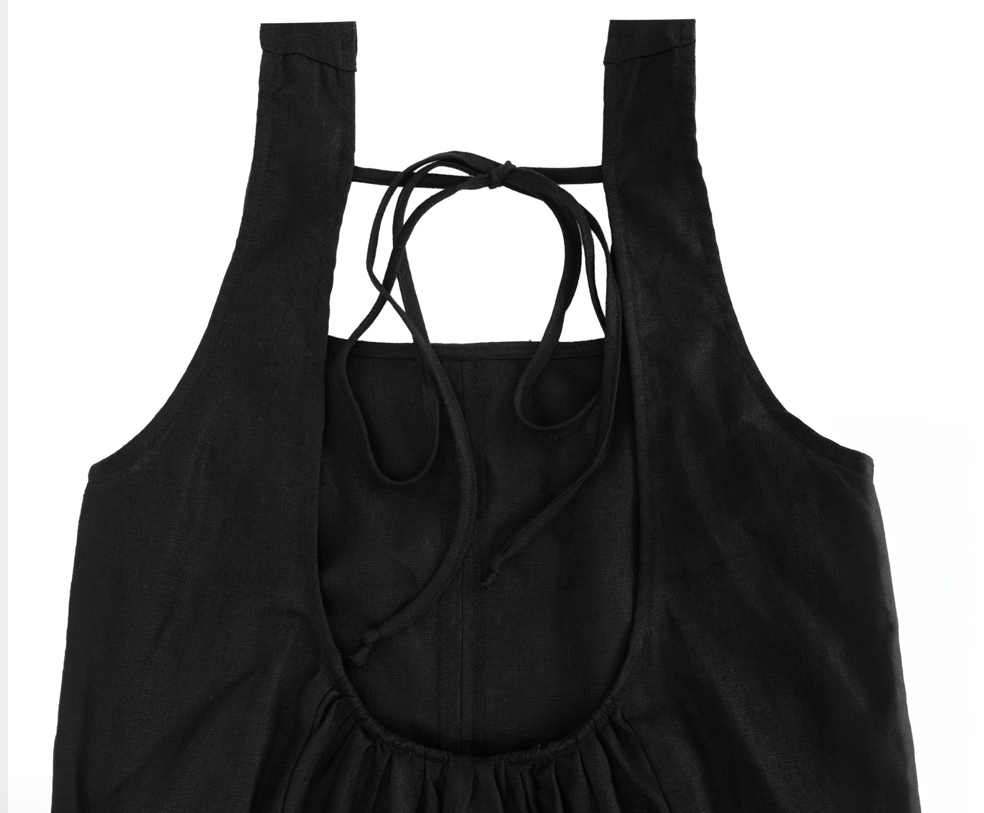 Linen Black Maxi Dress