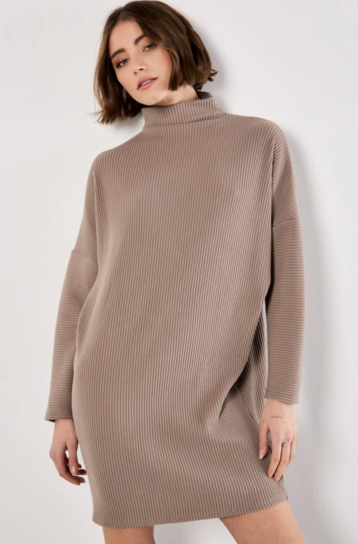 Thick Rib Cocoon Dress