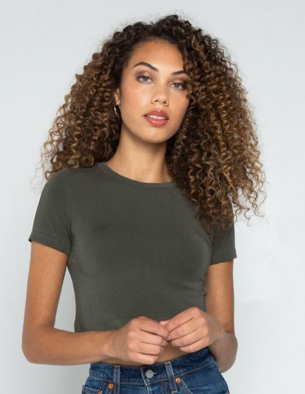 Bamboo Crop Top O/S