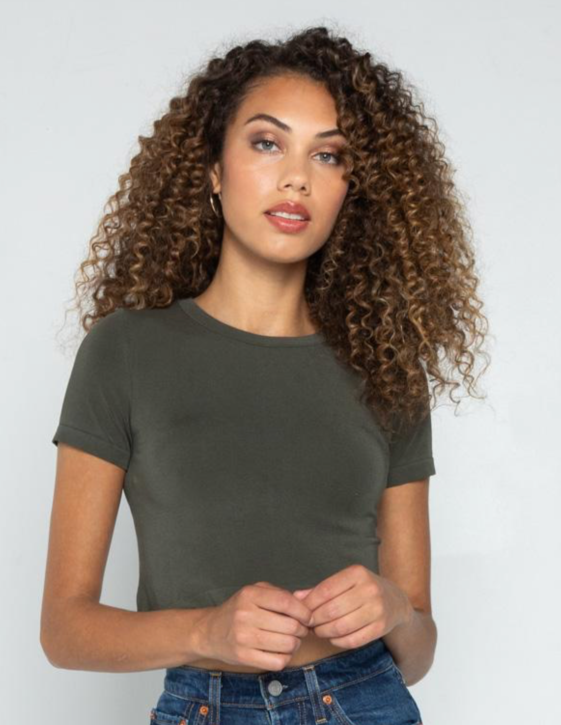 Bamboo Crop Top O/S