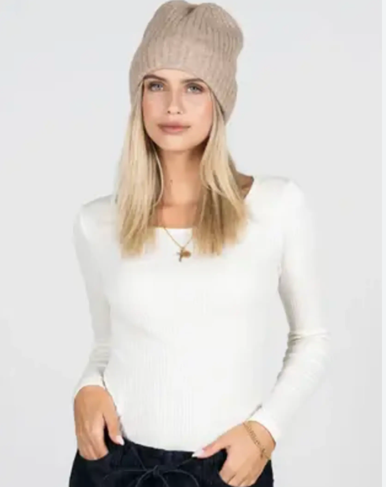 Ribbed Beanie Hat