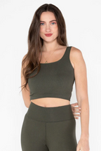 Rib Square Neck Tank