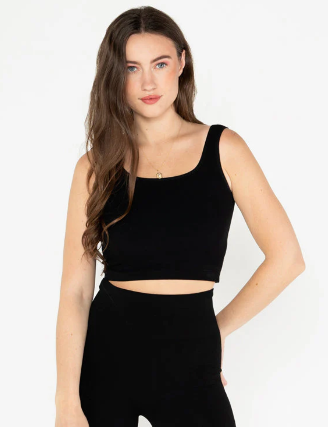 Rib Square Neck Tank