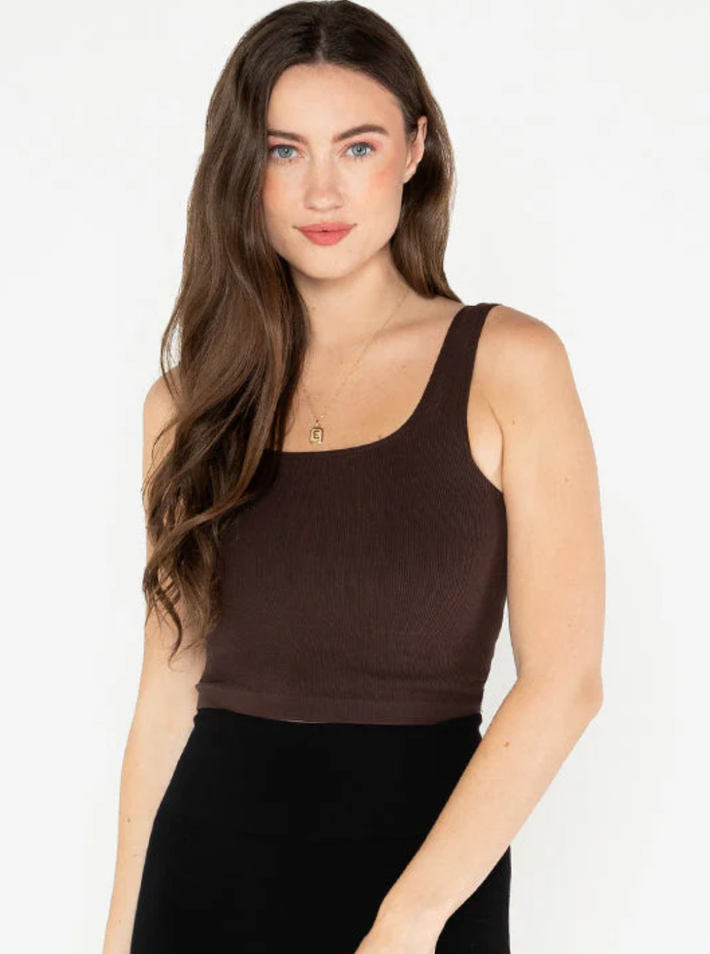 Rib Square Neck Tank