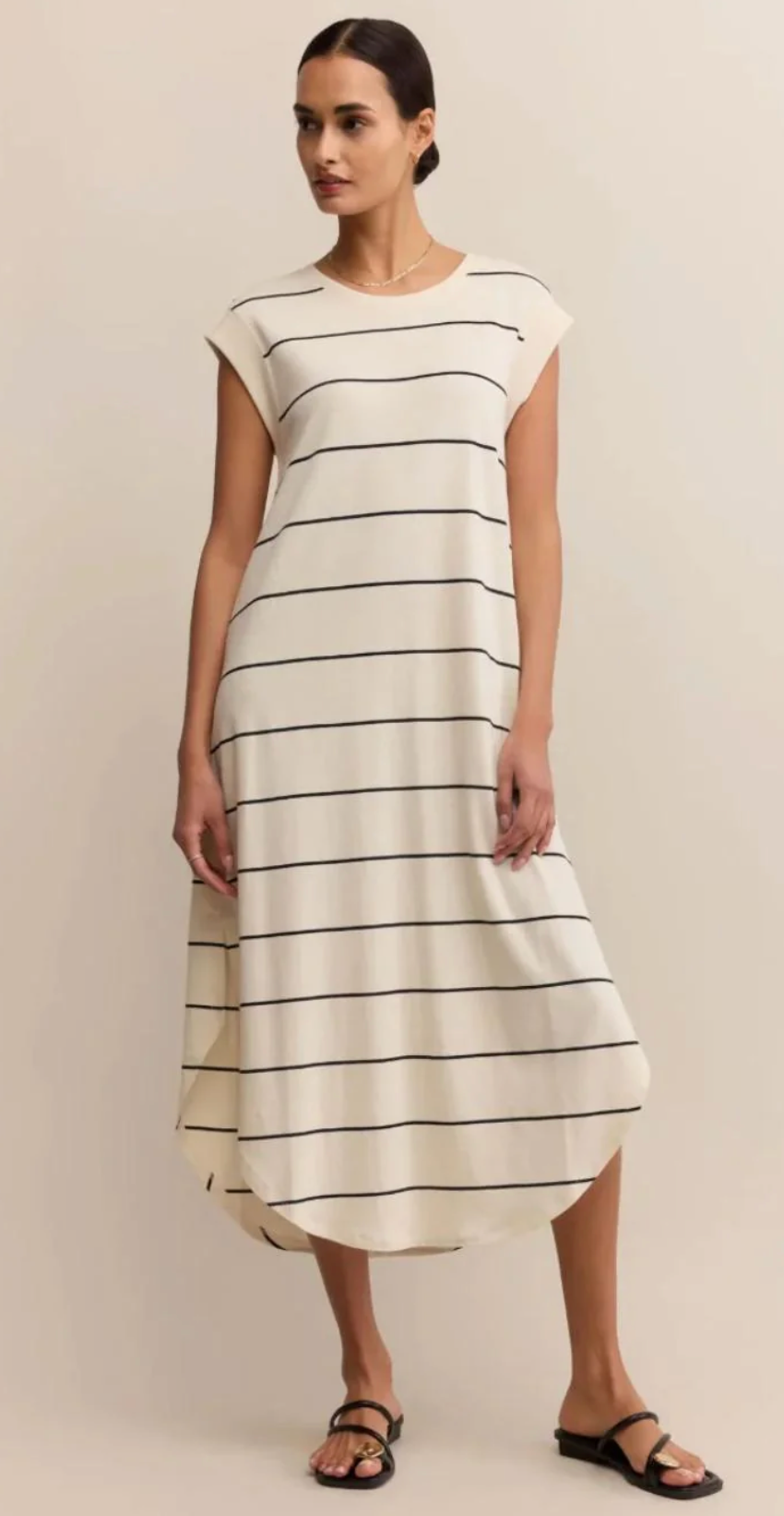 Calabasas Striped Midi Dress