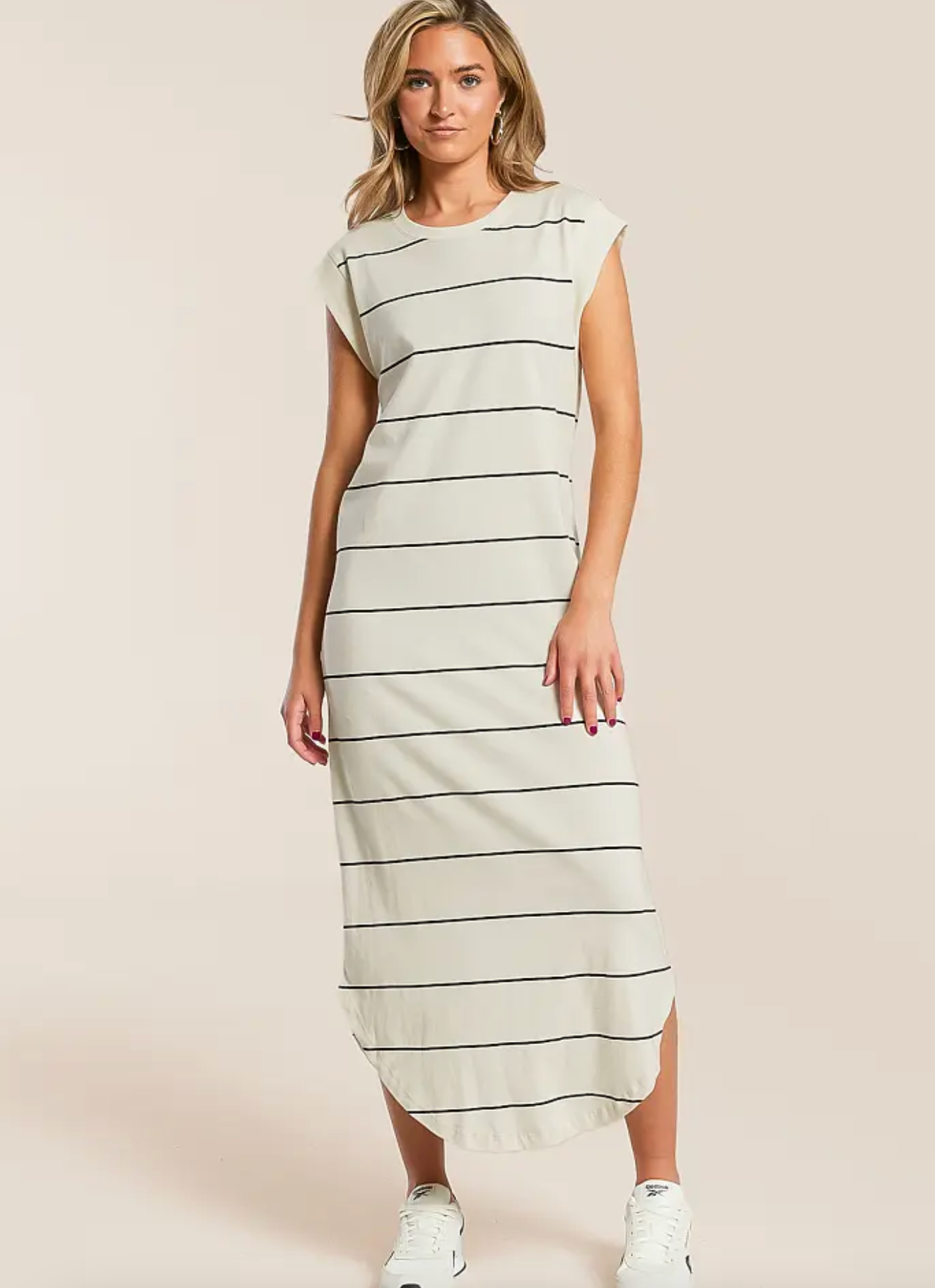 Calabasas Striped Midi Dress