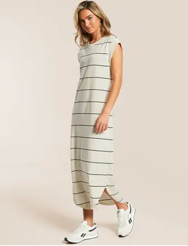 Calabasas Striped Midi Dress