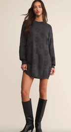AMINA JACQUARD SWEATER DRESS