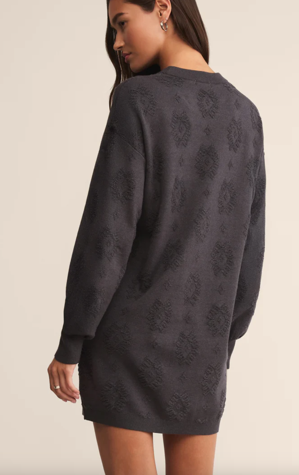 AMINA JACQUARD SWEATER DRESS