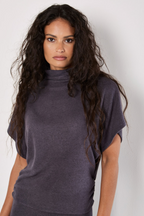 Soft Touch Side Ruched Top