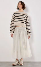 Stripe Drop Shoulder Oversized Jumper