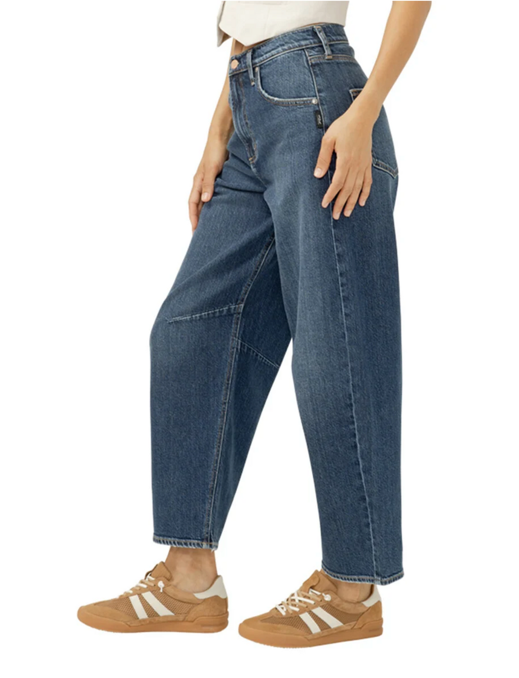 Silver Barrel Jeans