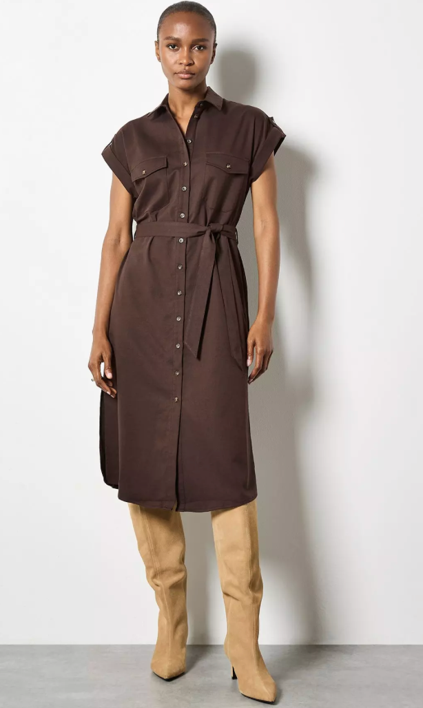 Midi Belted Dress