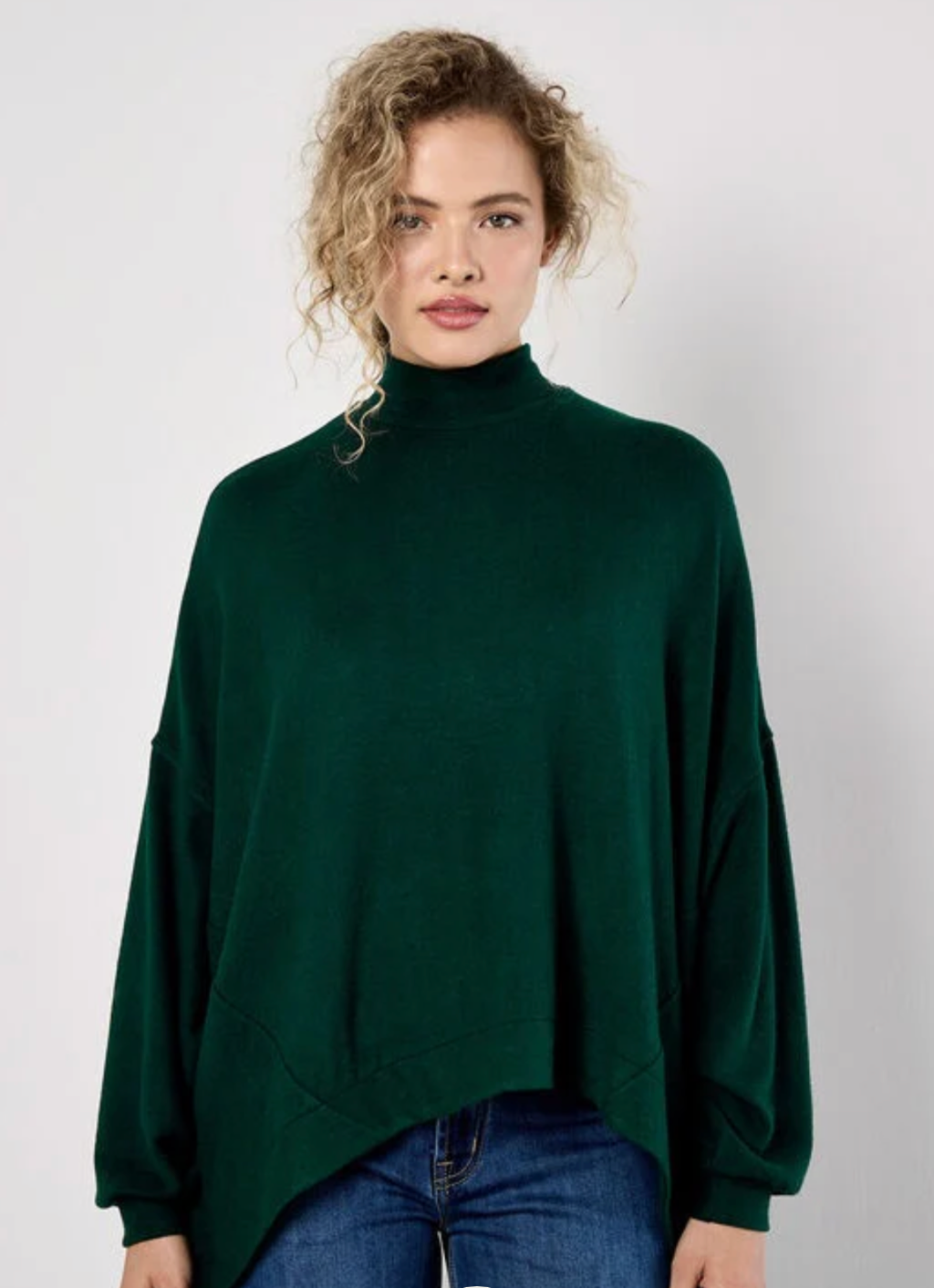 Soft Touch Mock Neck Oversized