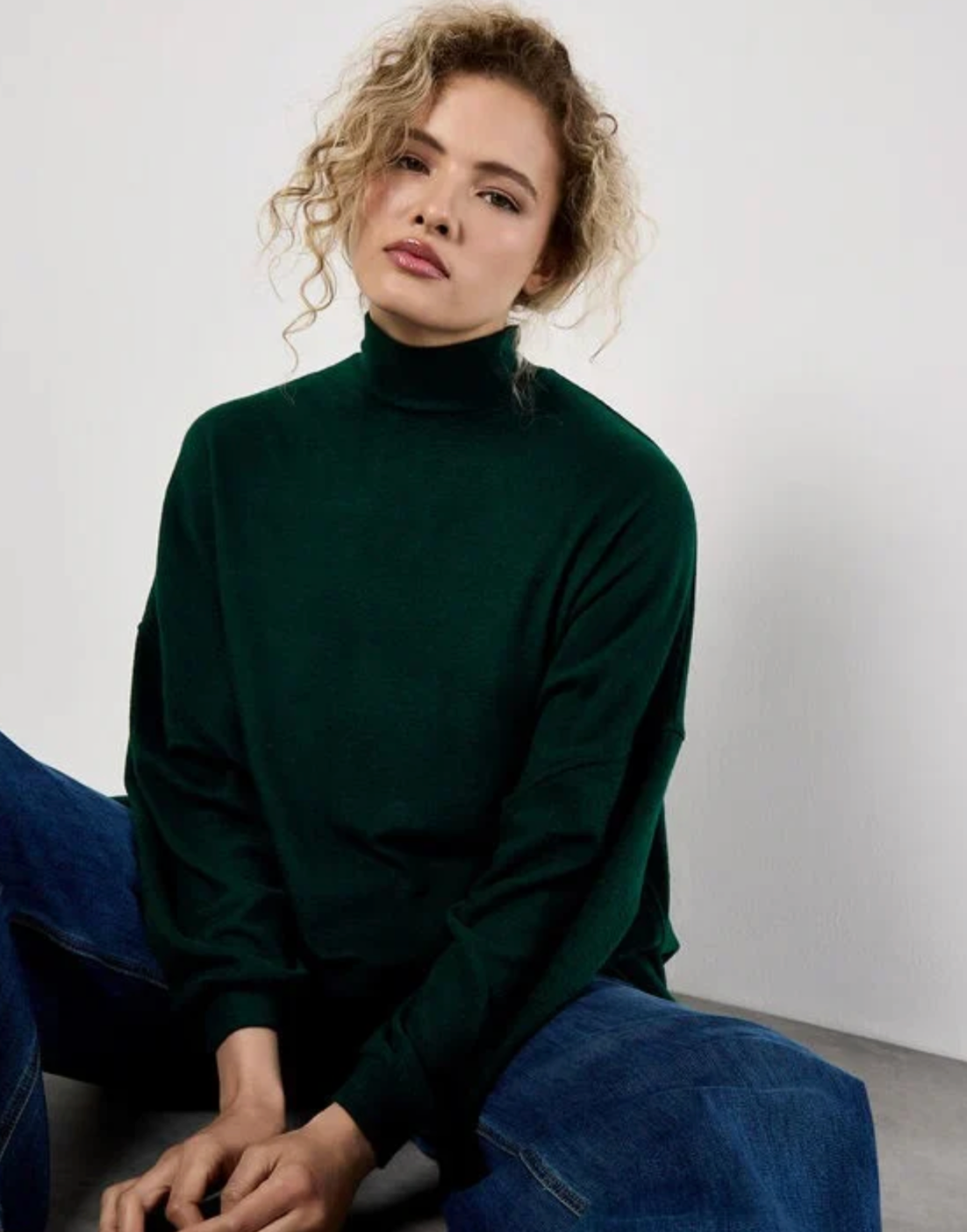 Soft Touch Mock Neck Oversized