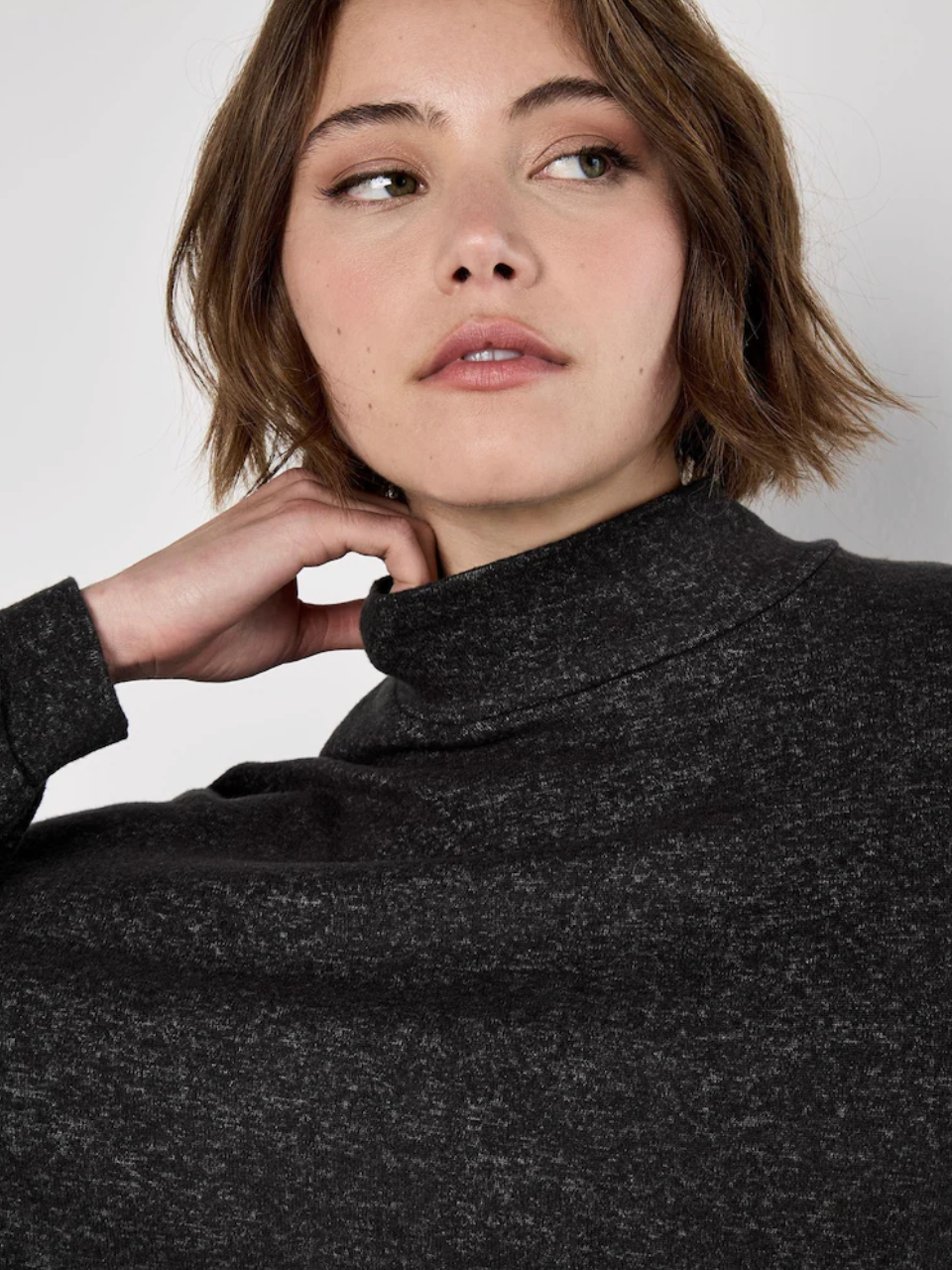 Soft Touch Mock Neck Oversized