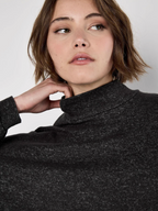 Soft Touch Mock Neck Oversized