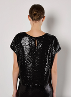 Fiat Sequins Cropped Tee.