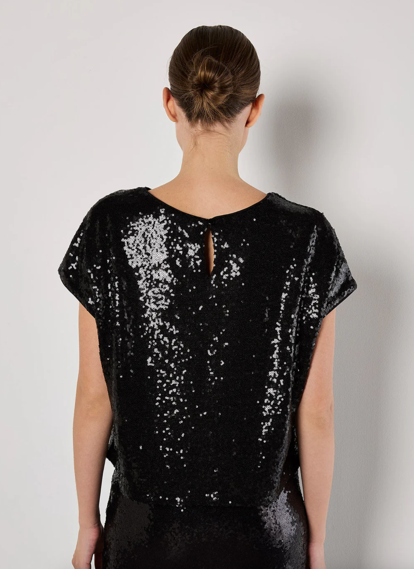 Fiat Sequins Cropped Tee.