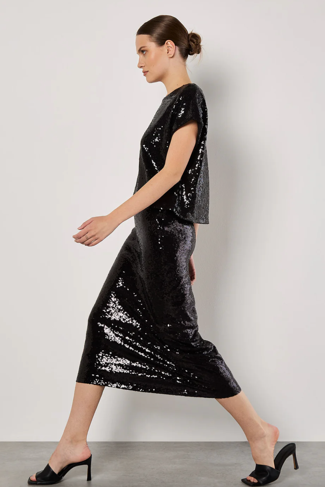 Fiat Sequins Cropped Tee.