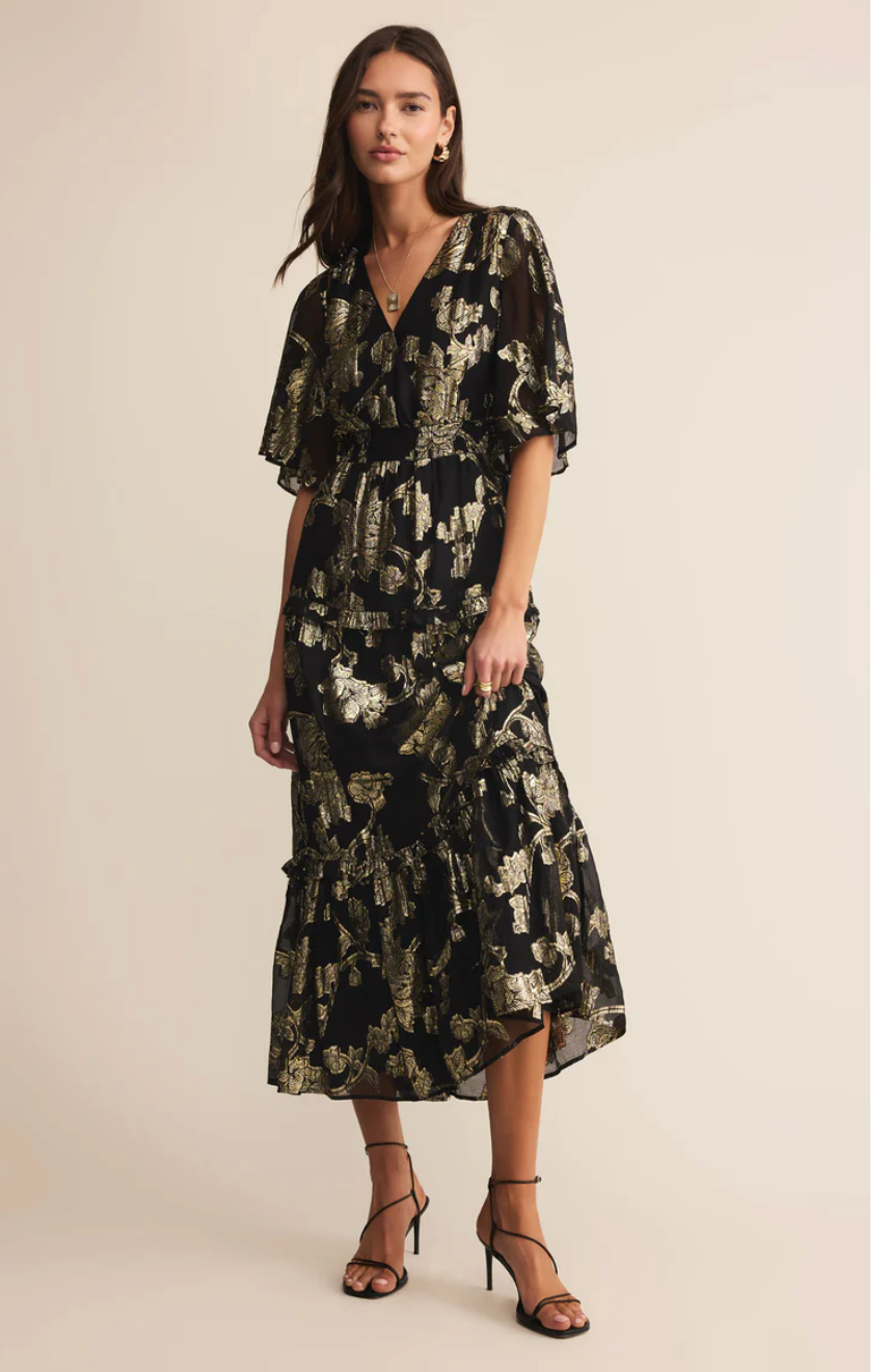 Kiera Jacquard Maxi Dress